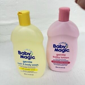 Baby Magic Tear-Free Gentle Hair &Body And Lotion 16.5 Oz New Sealed.